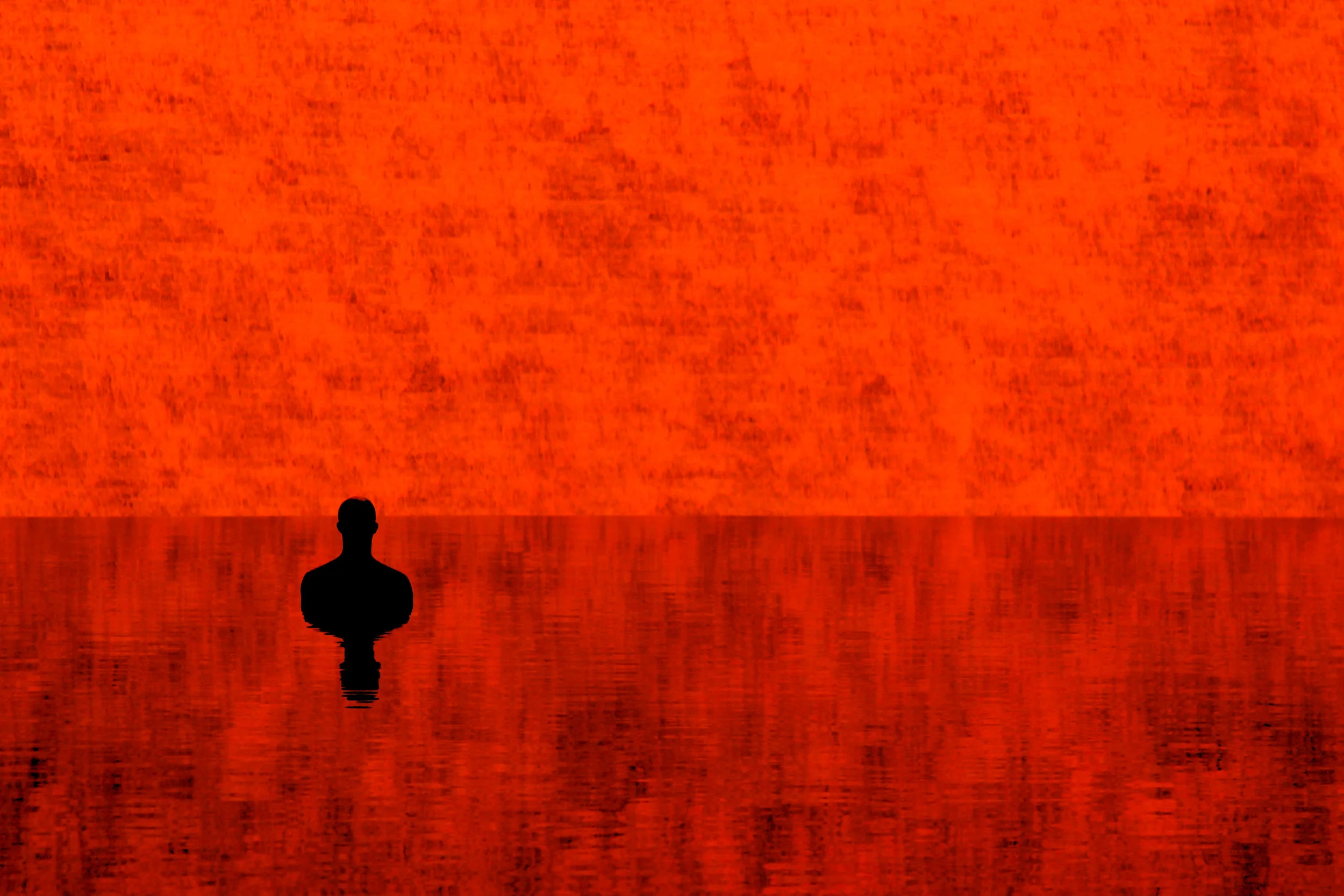 Light Show, Fallen Man in the Lake of Dreams, Wynn Hotel, Las Vegas, Nevada 2010 (Colors &amp; Abstracts 8)