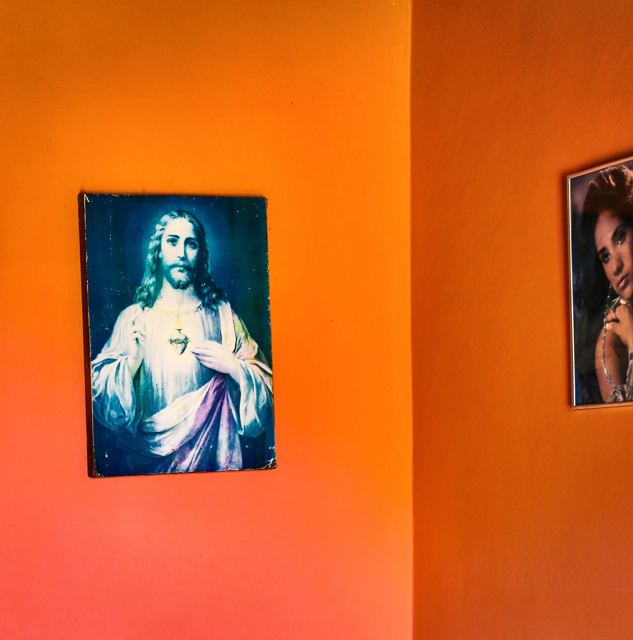 The Orange Room Walls, Tobacco Farm, Cuba 2015 (Interiors 11)