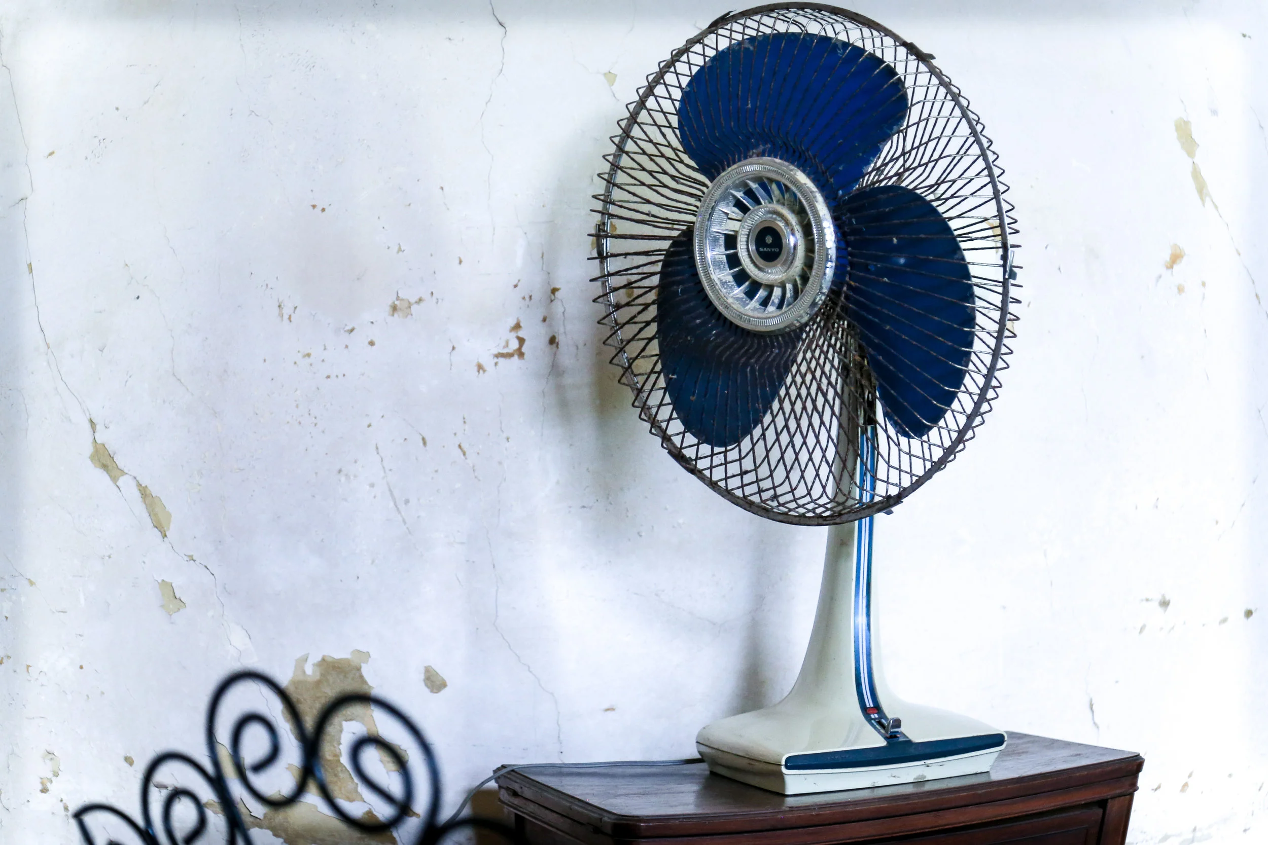 Blue Fan and Chair, Josi's House, Verdado, Havana, Cuba 2015 (Still Life 12)