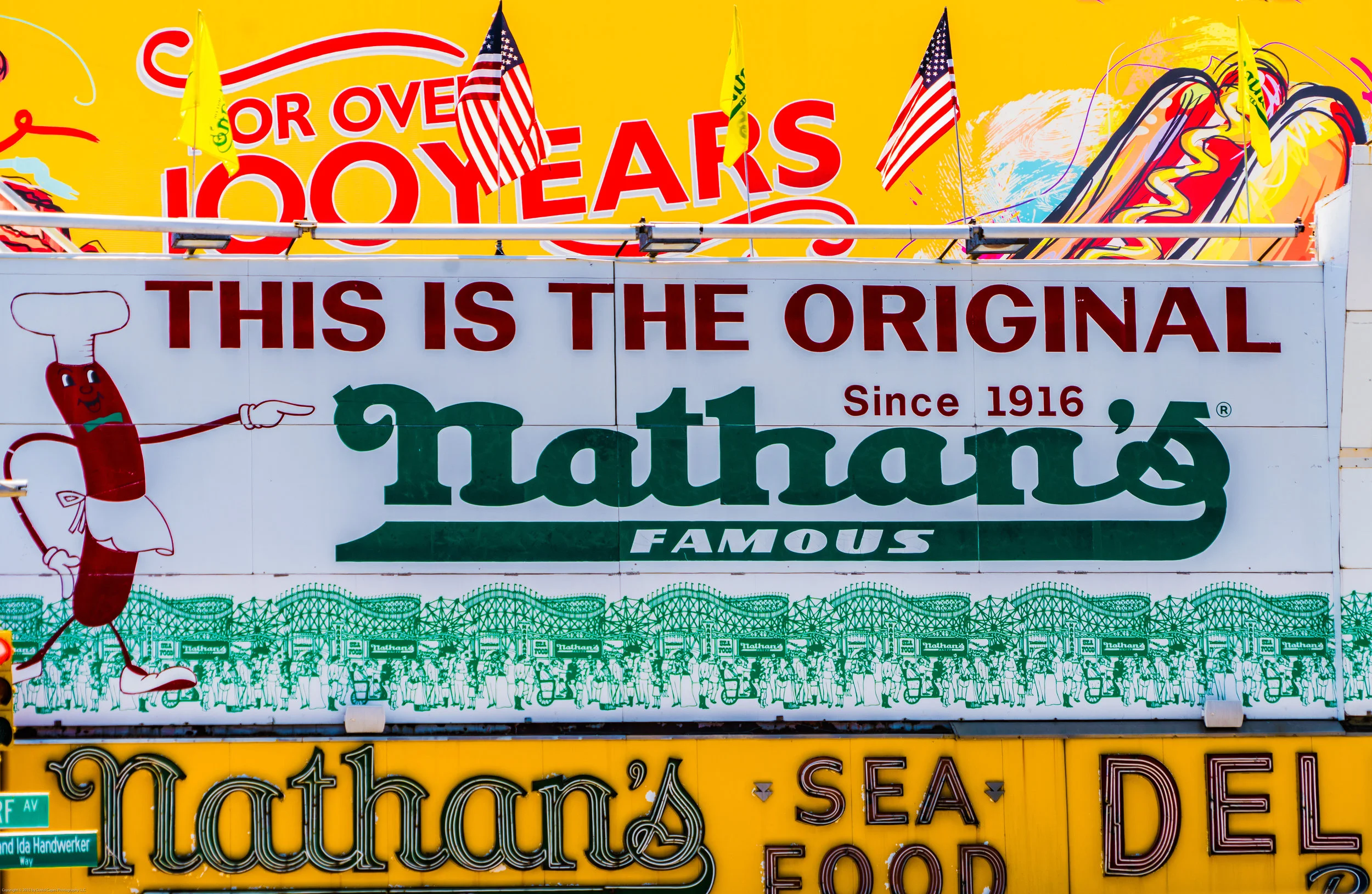 Nathan's Famous Hot Dogs, Coney Island, Brooklyn, New York 2018 (Americana 13)