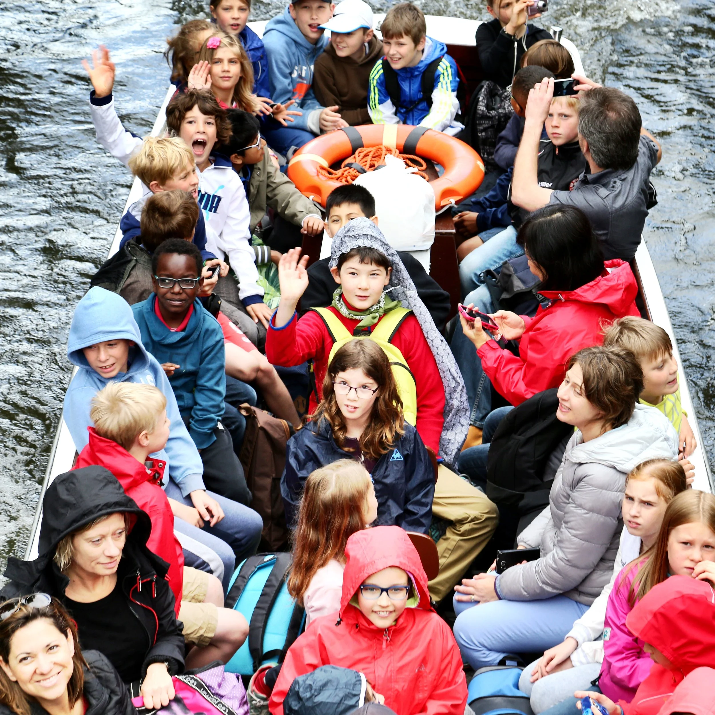 Schoolkids Taking a Boat Ride, Brugges, Belgium 2013(Street Life 12)