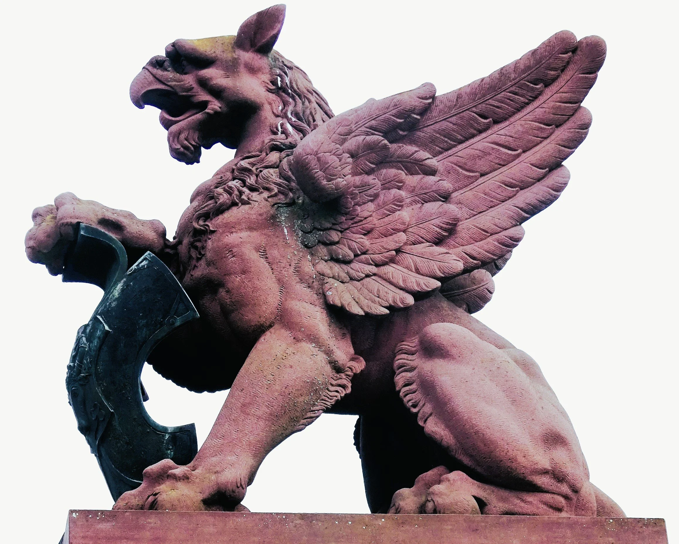 Berliner Brückengeschichten, Geflügeltes Mischwesen, Brückenkopf der Moltkebrücke