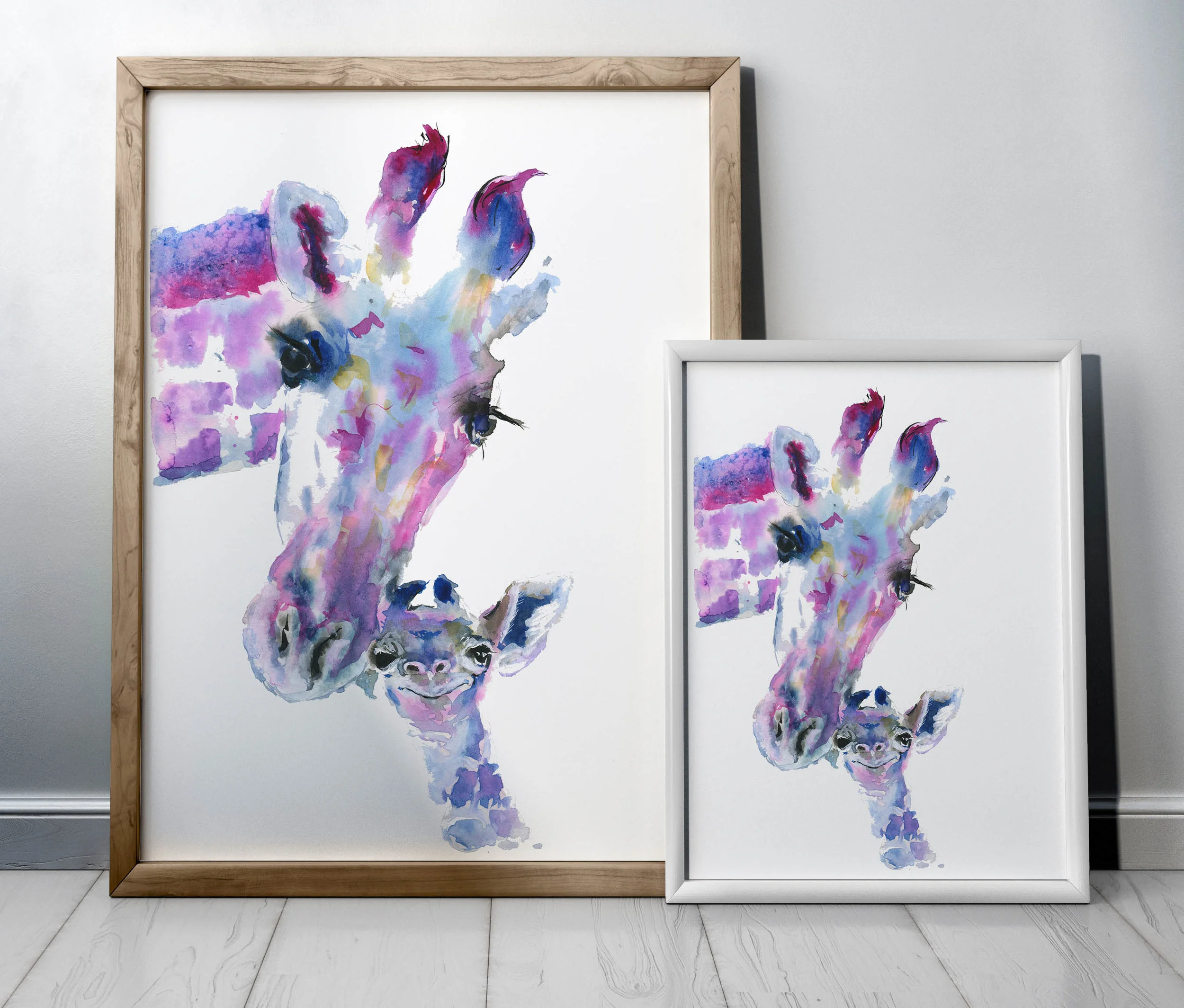 Giraffe watercolour art download