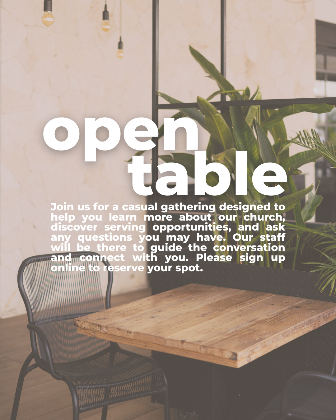 Open Table