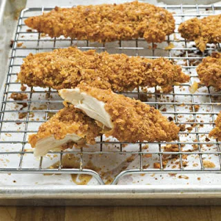 Almond-Coconut Crusted Chicken with Date Syrup Drizzle
