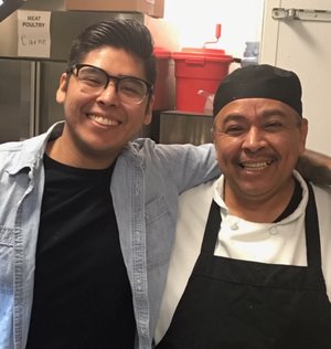 Ivan with his dad, Isi!