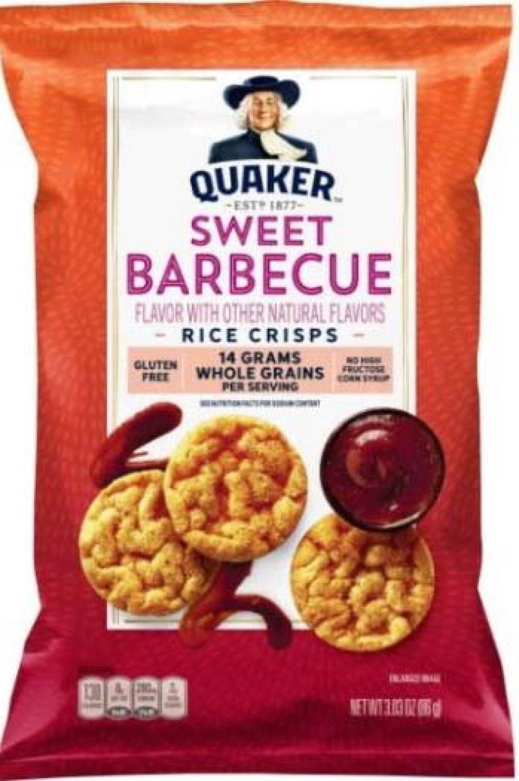 The Quaker Oats Company Issues Voluntary Recall of Quaker Rice Crisps Sweet Barbecue Flavor Due to Undeclared Soy Issue