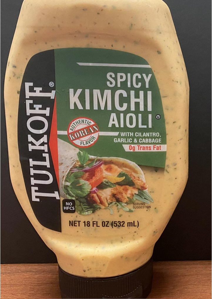 Tulkoff Food Products, Inc. Issues Allergy Alert on Undeclared (Soy and Wheat) in Kimchi Aioli