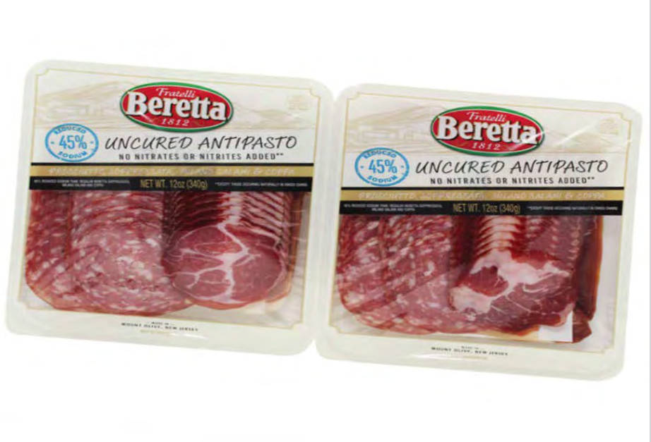 Fratelli Beretta USA, Inc. Recalls Ready-to-Eat Uncured Antipasto Meat Products Due to Possible Salmonella Contamination