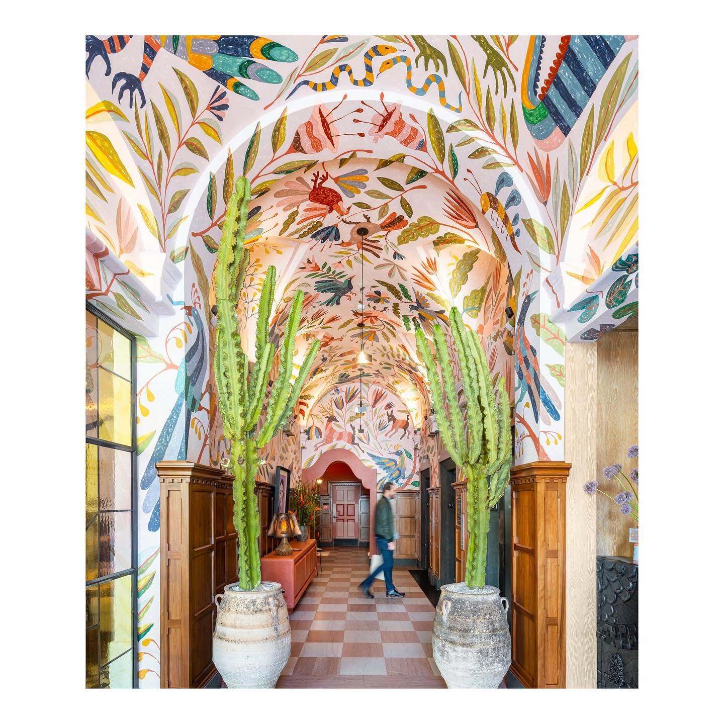 Working on an exciting current project, researching local mural artists for a hotel/office development in Manchester. 

Inspired by the jubilant and whimsical entrance to the @downtownlaproper by painter and illustrator, Abel Macias - paying homage t
