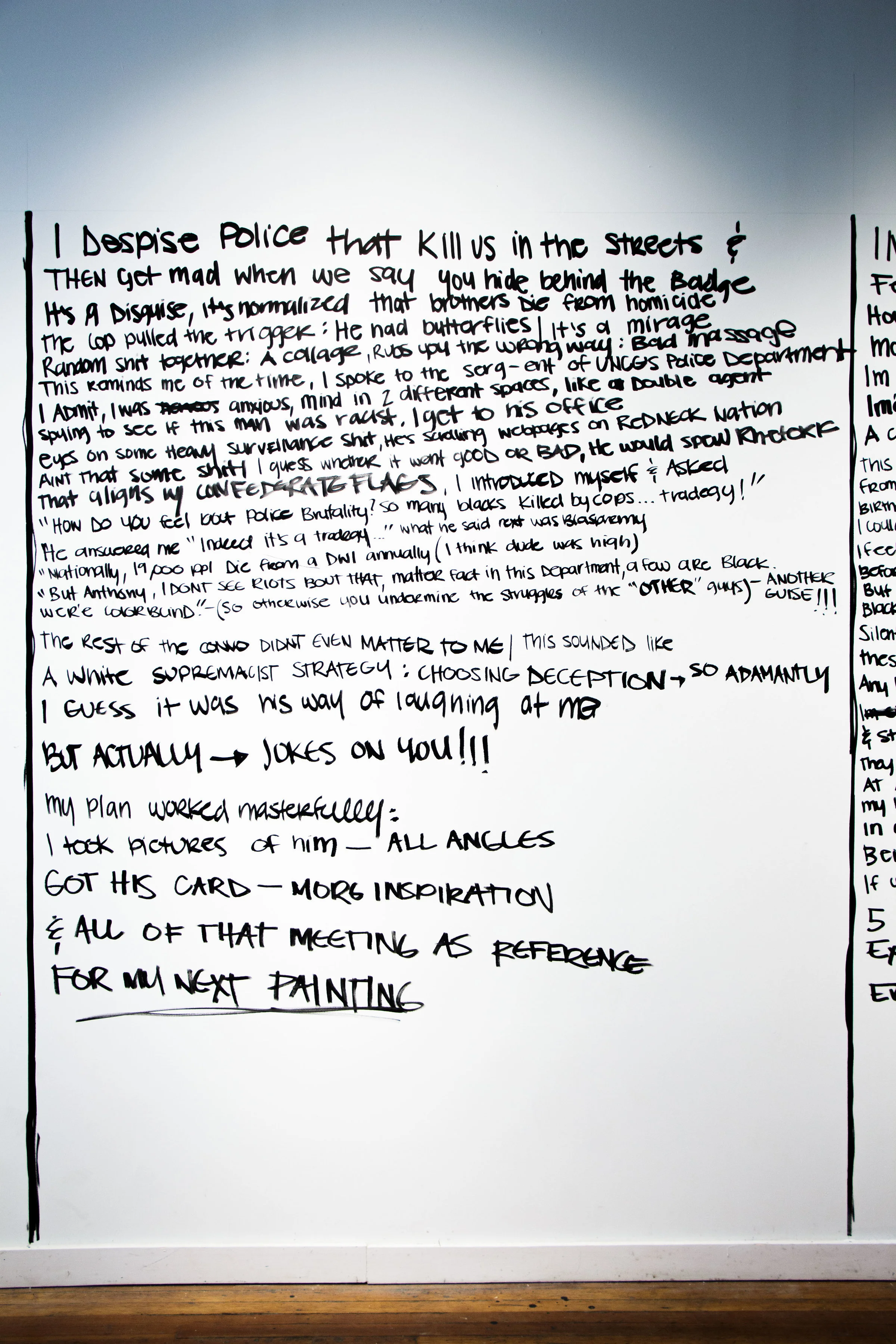 Writings On The Wall - Sgt. Whittaker