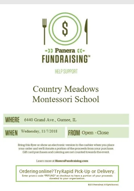 Panera Fundraiser Night!
