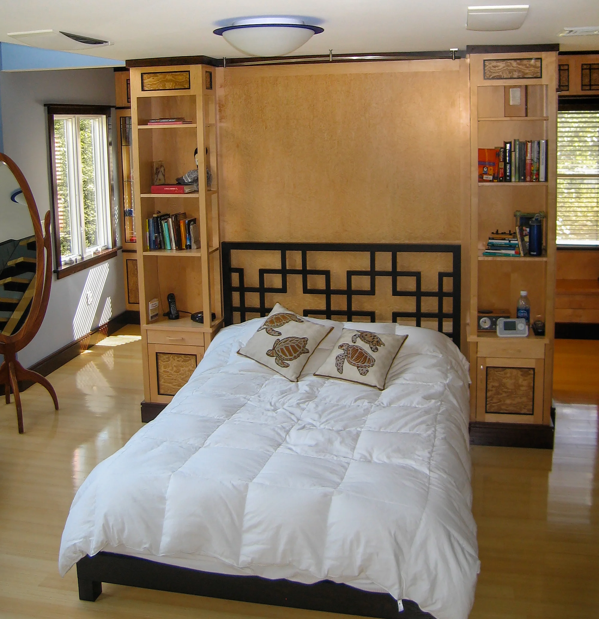 bed headboard built-ins