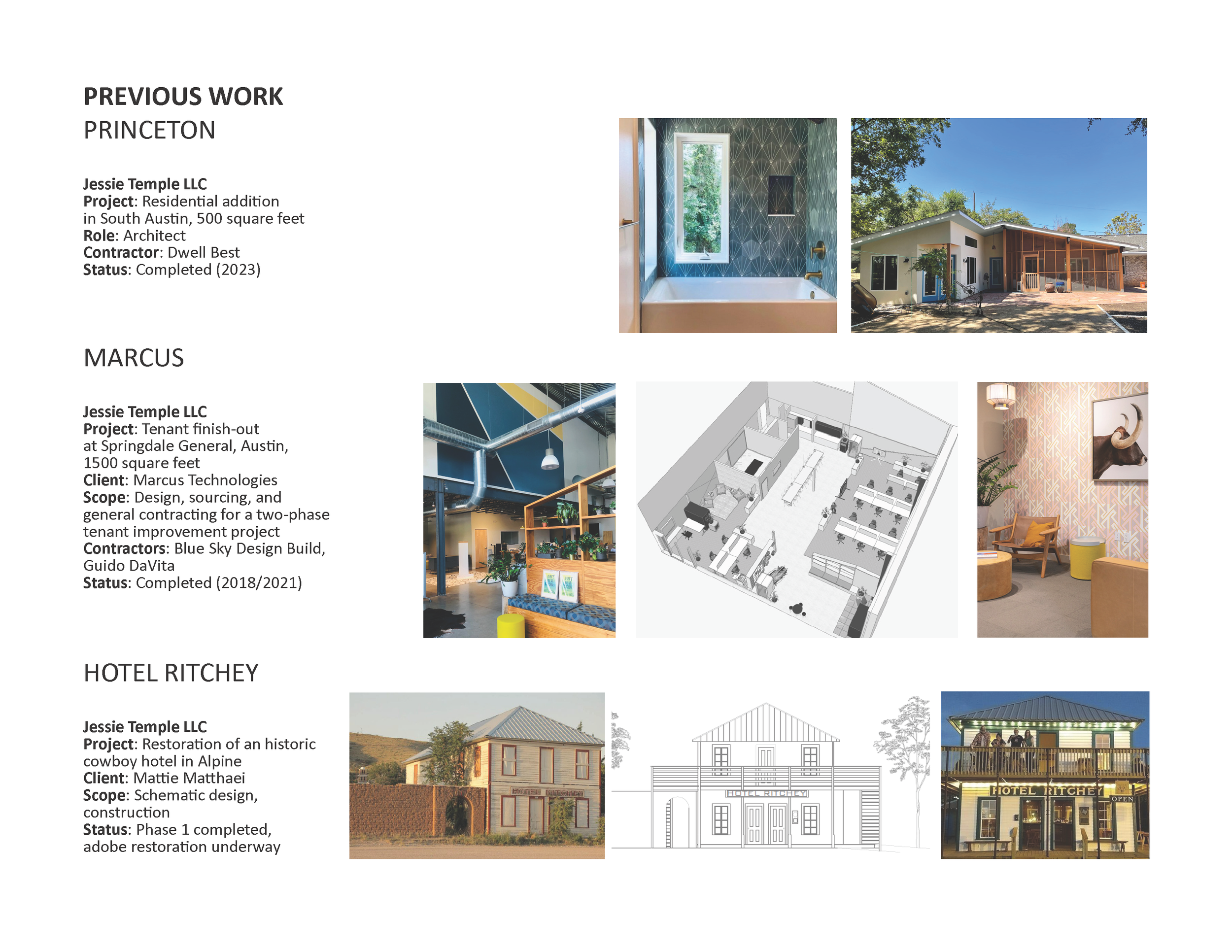 Previous work