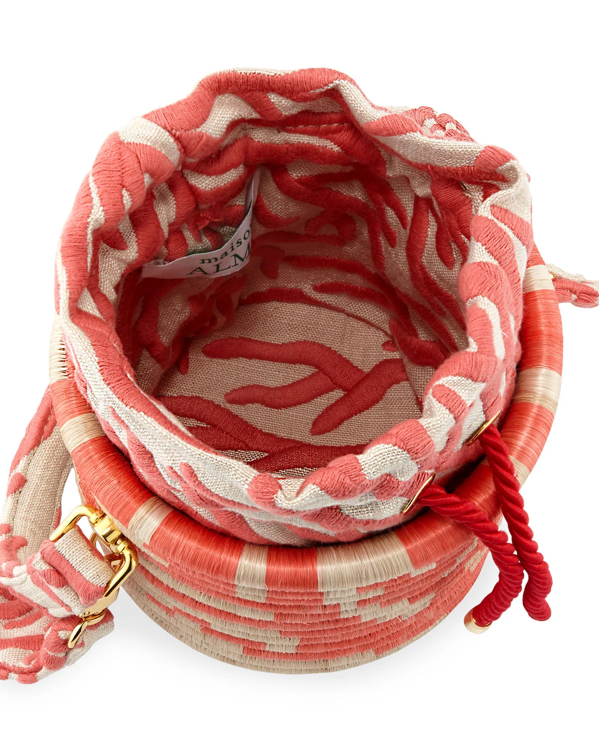 Coral bucket bag inside.jpg