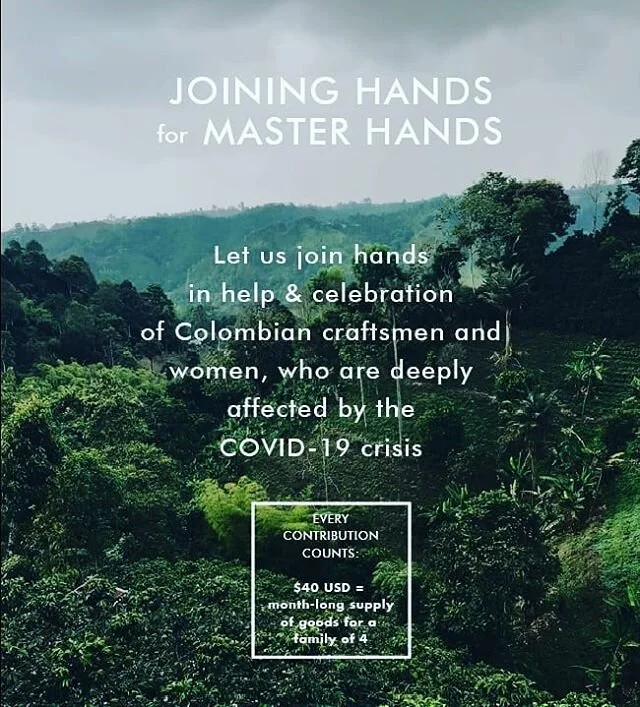 Somos Uno x Artesanos Colombianos 
Please join us in our fundraising efforts to support the livelihood of 815  Colombian artisan families.

Our artisanal communities are the guardians of our cultural heritage, art and history. With #somosuno @aidlive