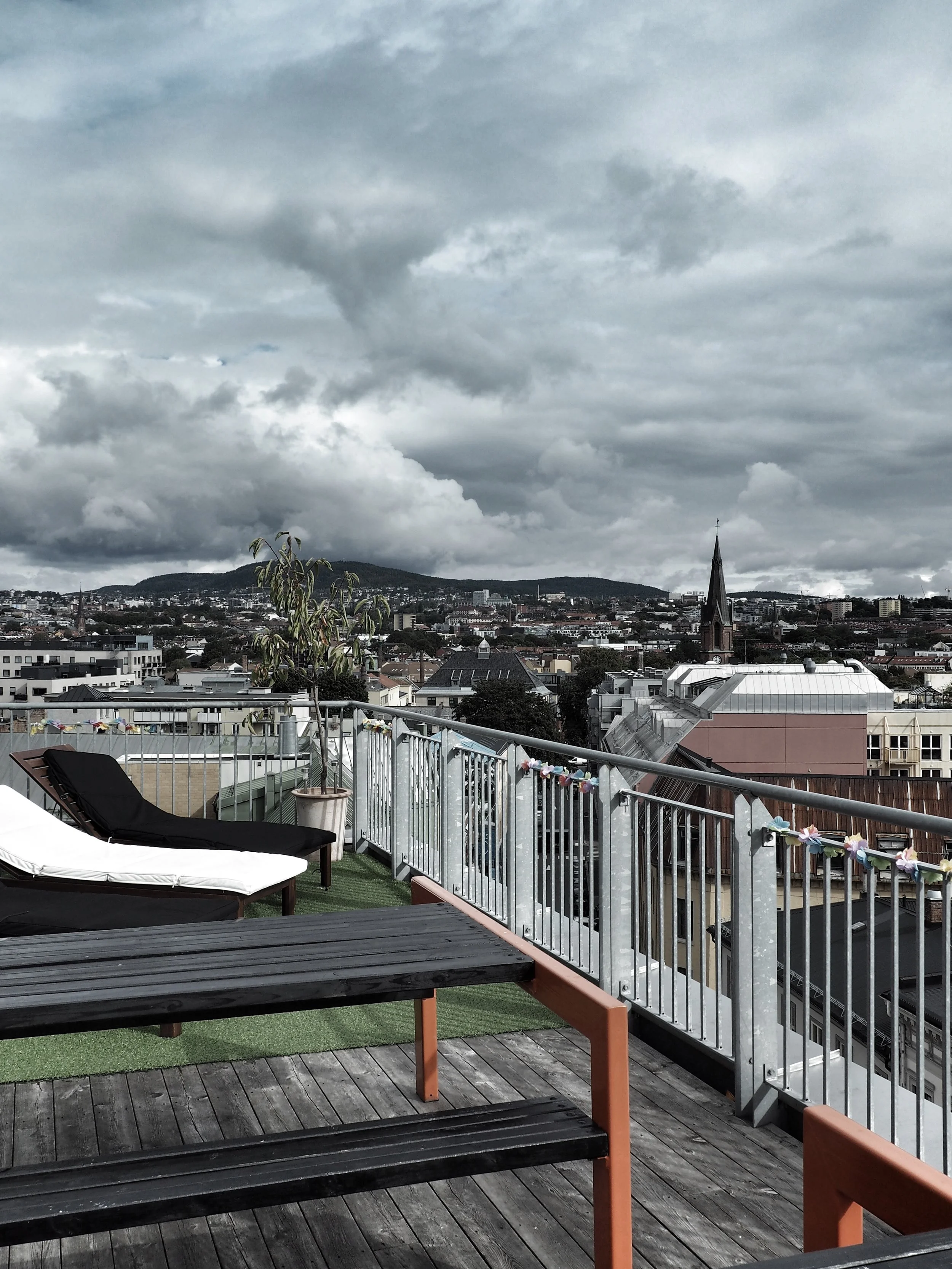 The view from our hotel in Oslo.