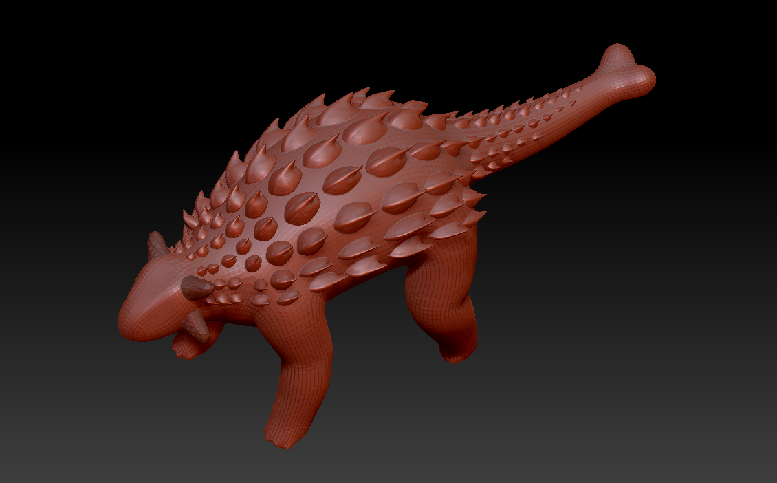 Model mid-sculpt