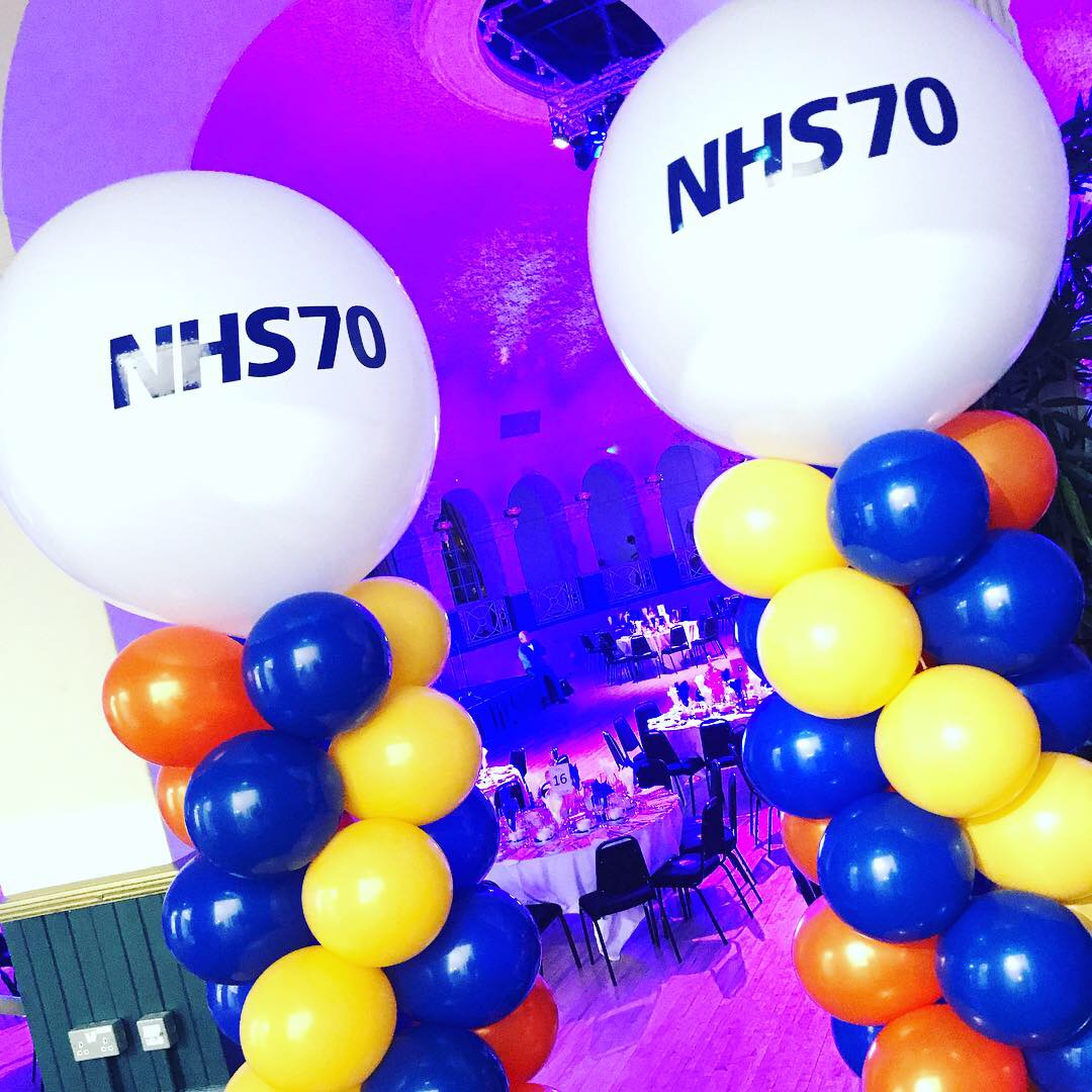 Branded Balloons for NHS celebrating 70 Years