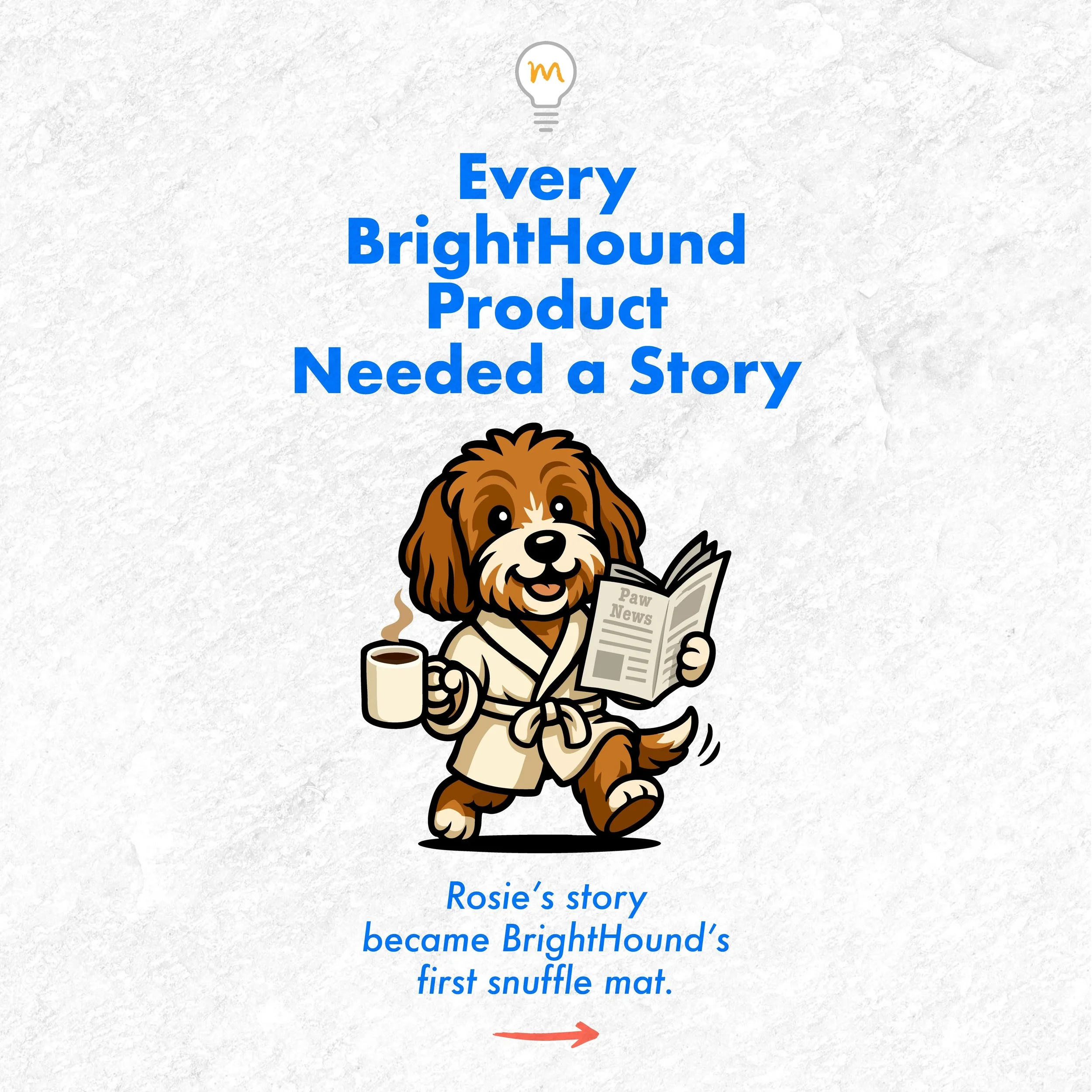 One of the biggest goals for the BrightHound project was making sure every product felt like it belonged to the same world.

That world was built around Rosie.

Rosie wasn&rsquo;t just part of the logo or the visual identity. She became the personali