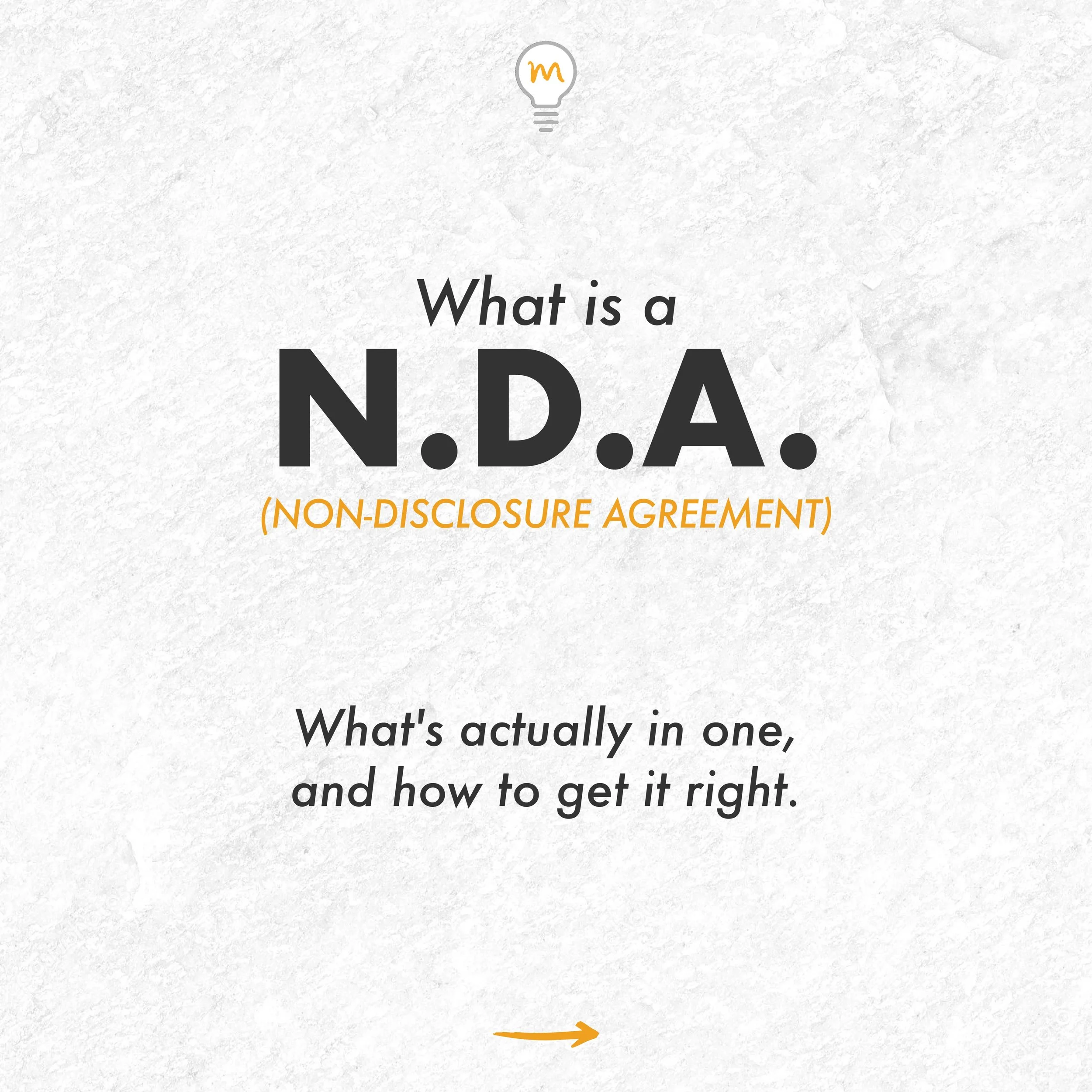 An NDA protects specific confidential information you share in a specific relationship. Cost breakdowns. Spec sheets. Source files. Real proprietary details you're handing to a manufacturer or a contractor. That's exactly what it's built for, and ski