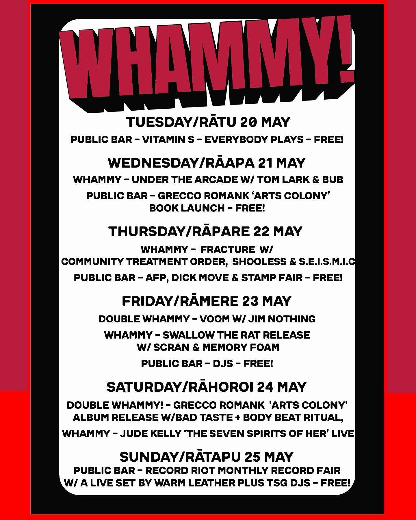 This week at @whammybarauckland