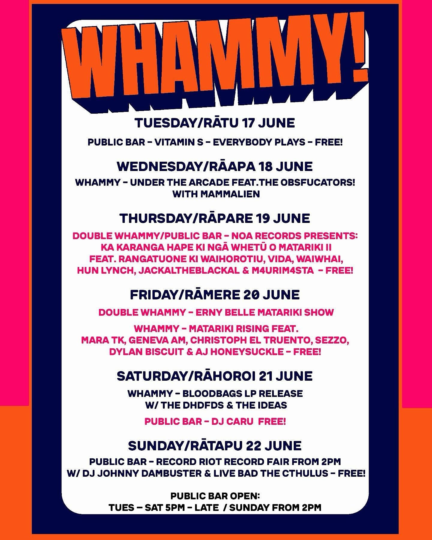 This week at @whammybarauckland !