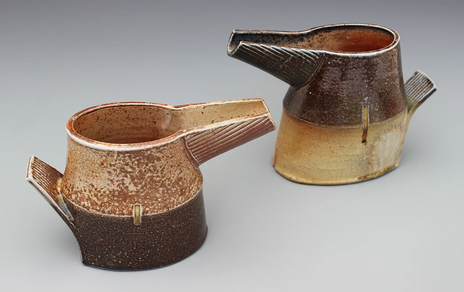 2-handed salt/wood-fired pitcher