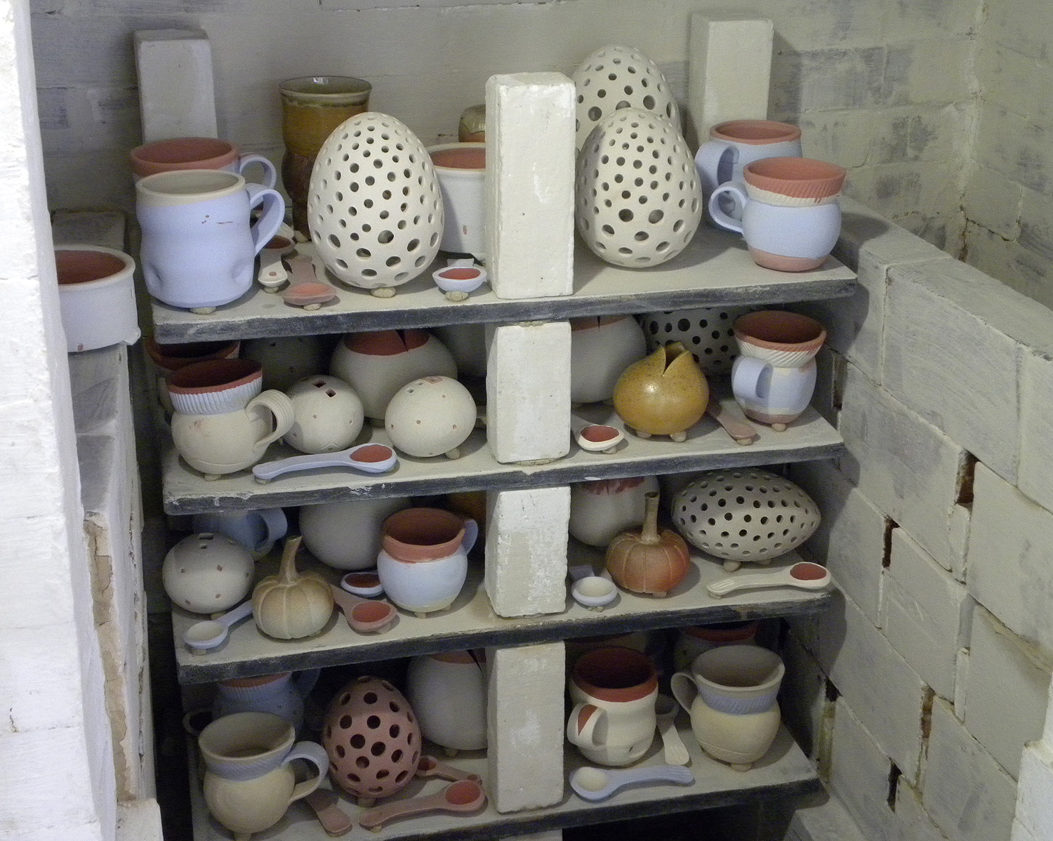 Loading the kiln