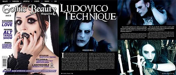 Gothic Beauty Magazine Interviews Ludovico Technique
