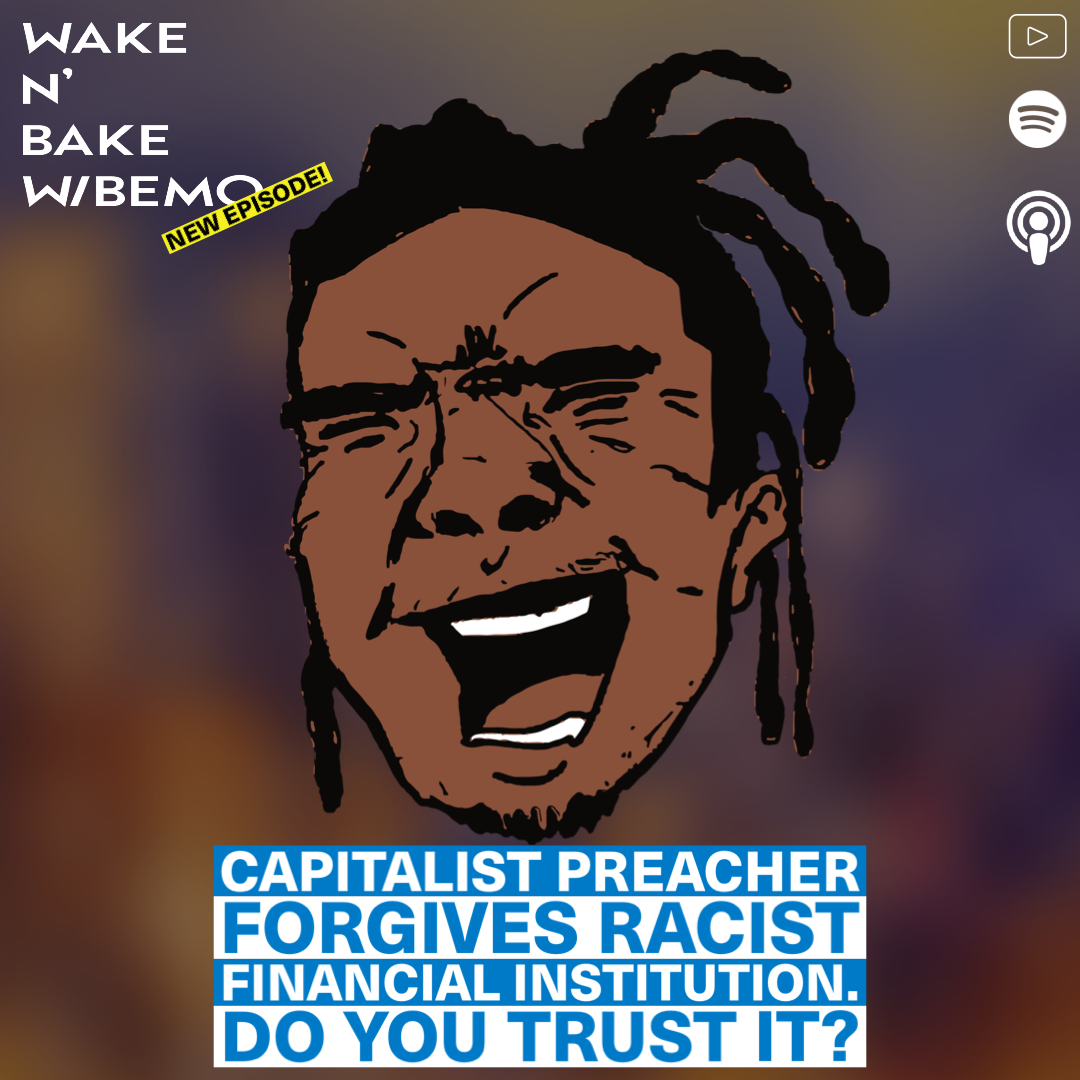 Capitalist Preacher Forgives Racist Financial Institution.  Do you trust it?
