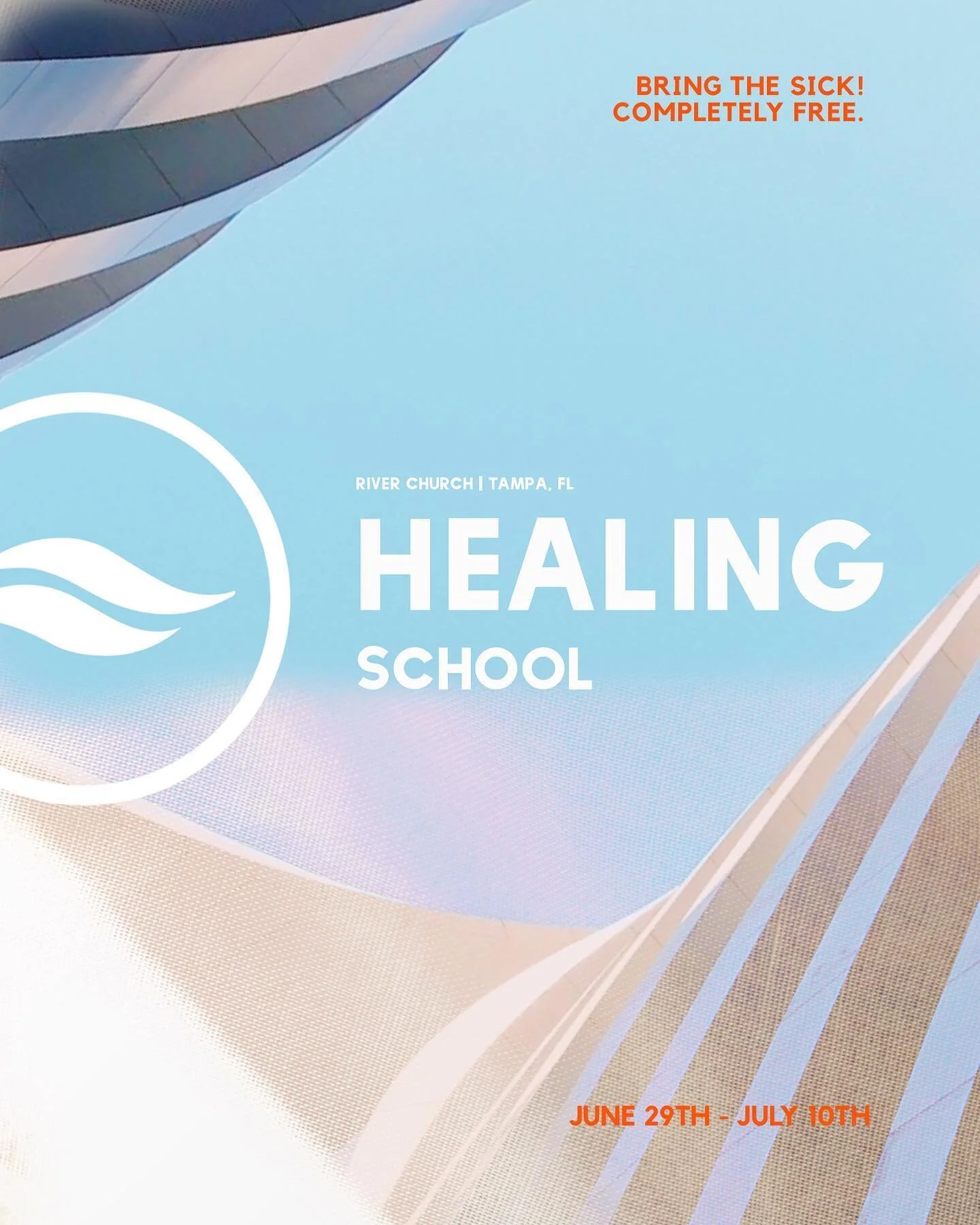 Bring the sick! Expect a miracle! June 29th - July 10th. 9am daily @rivertampabay in Studio B. 🔥