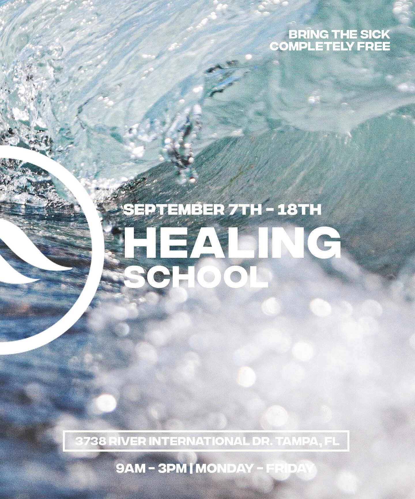 Our next healing school starts Monday!
If you or someone you know is suffering- join us! By the power of God you will be healed and learn how to live in divine health!
September 7-18, 9AM