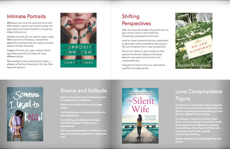 An preview of my ebook Licensed to Thrill , which includes worksheets to help you capture your inspiration, for only $27!