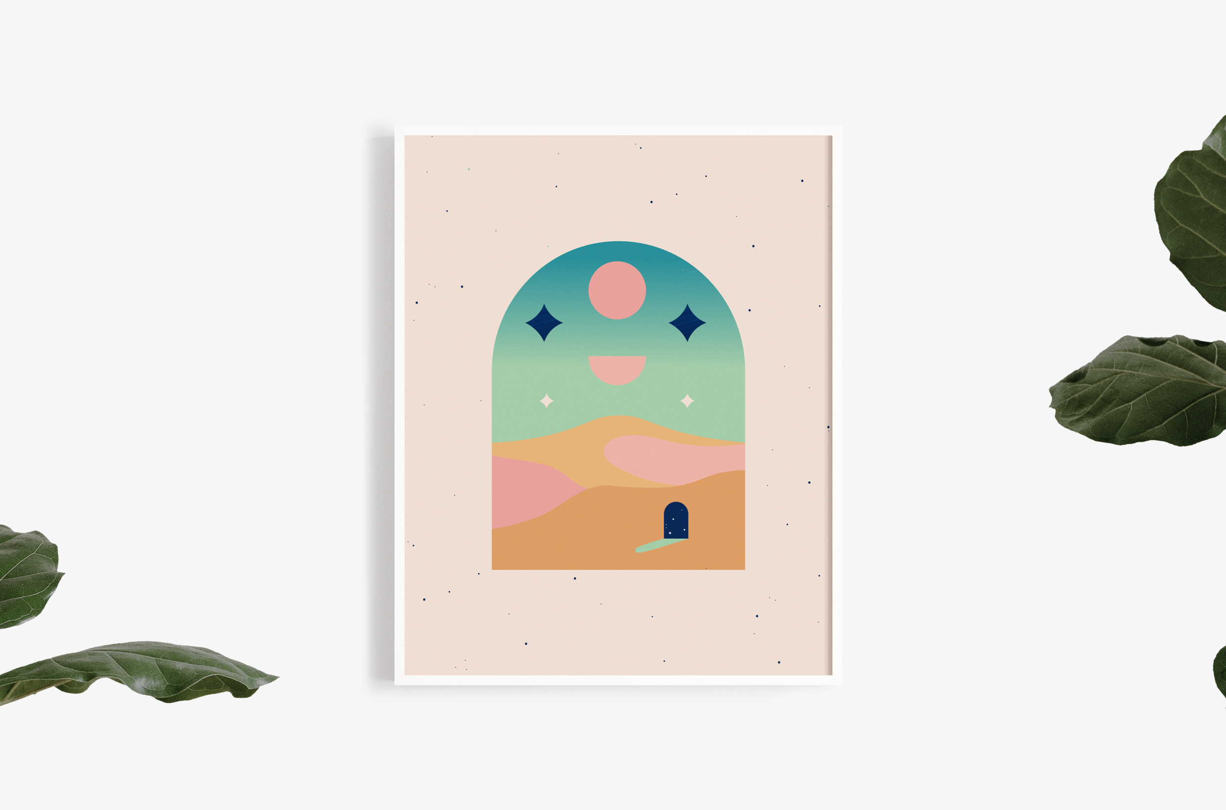 Aqua Dune Tan Framed.png