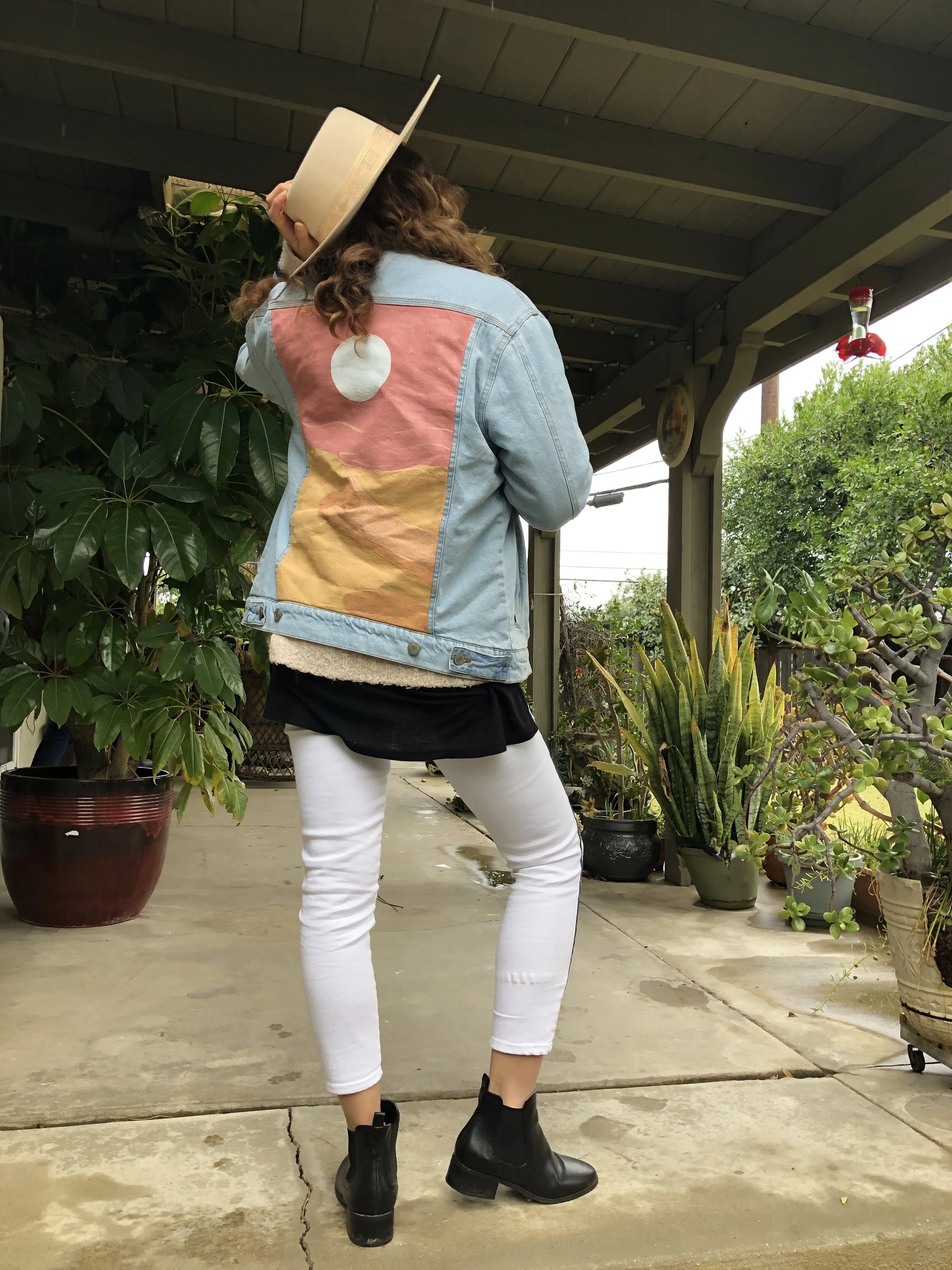 Custom Denim Jacket Painting