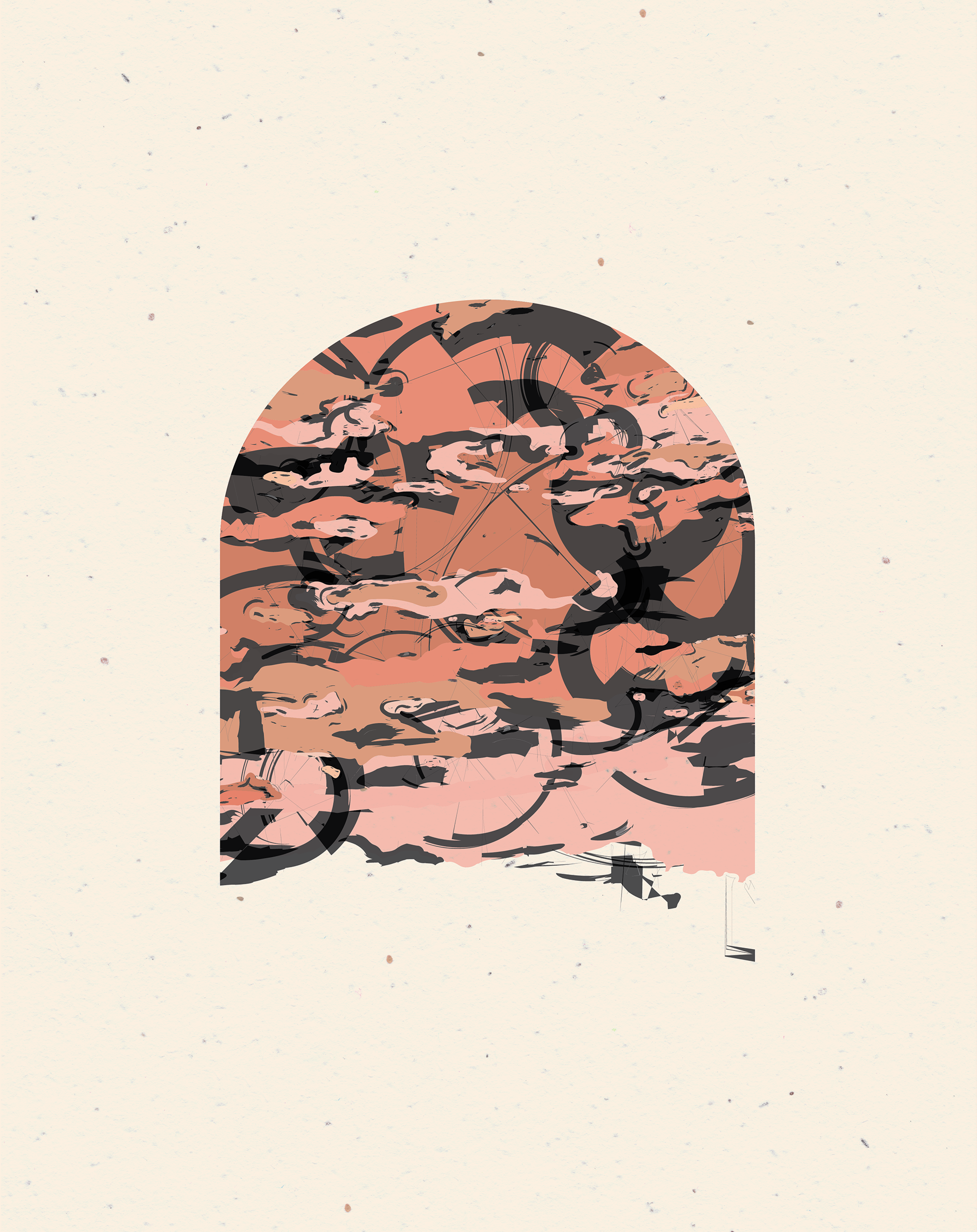 Abstract Arch in Terracotta