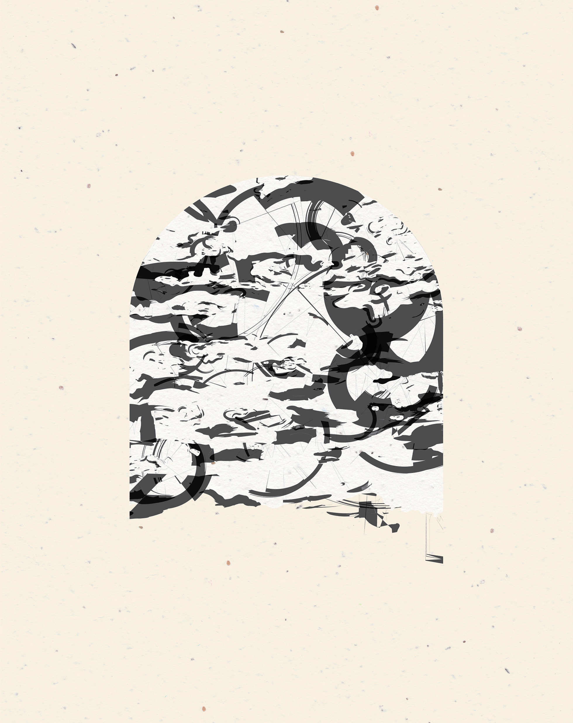 Abstract Arch in White