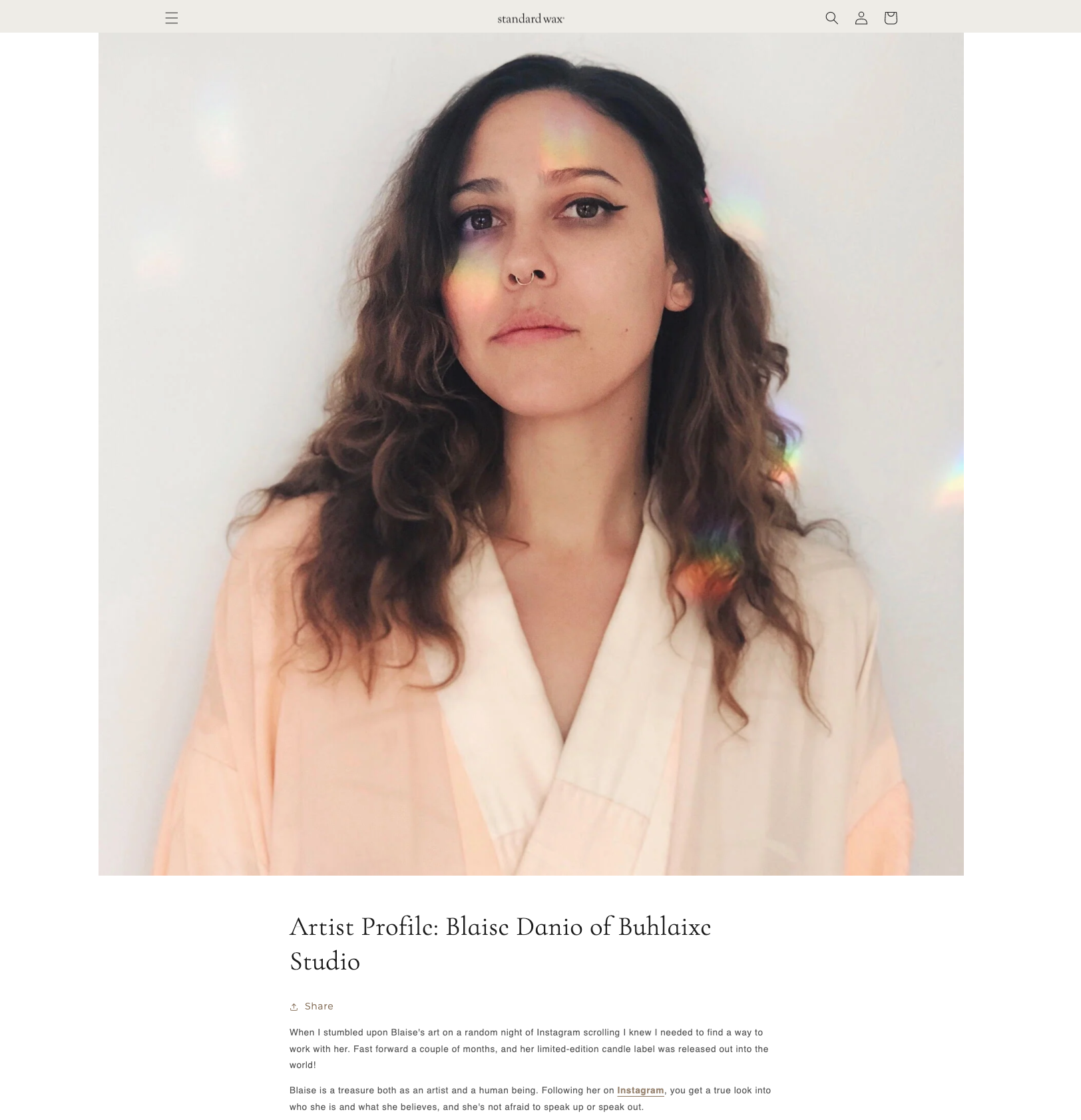 Standard Wax: Interview + Collaboration