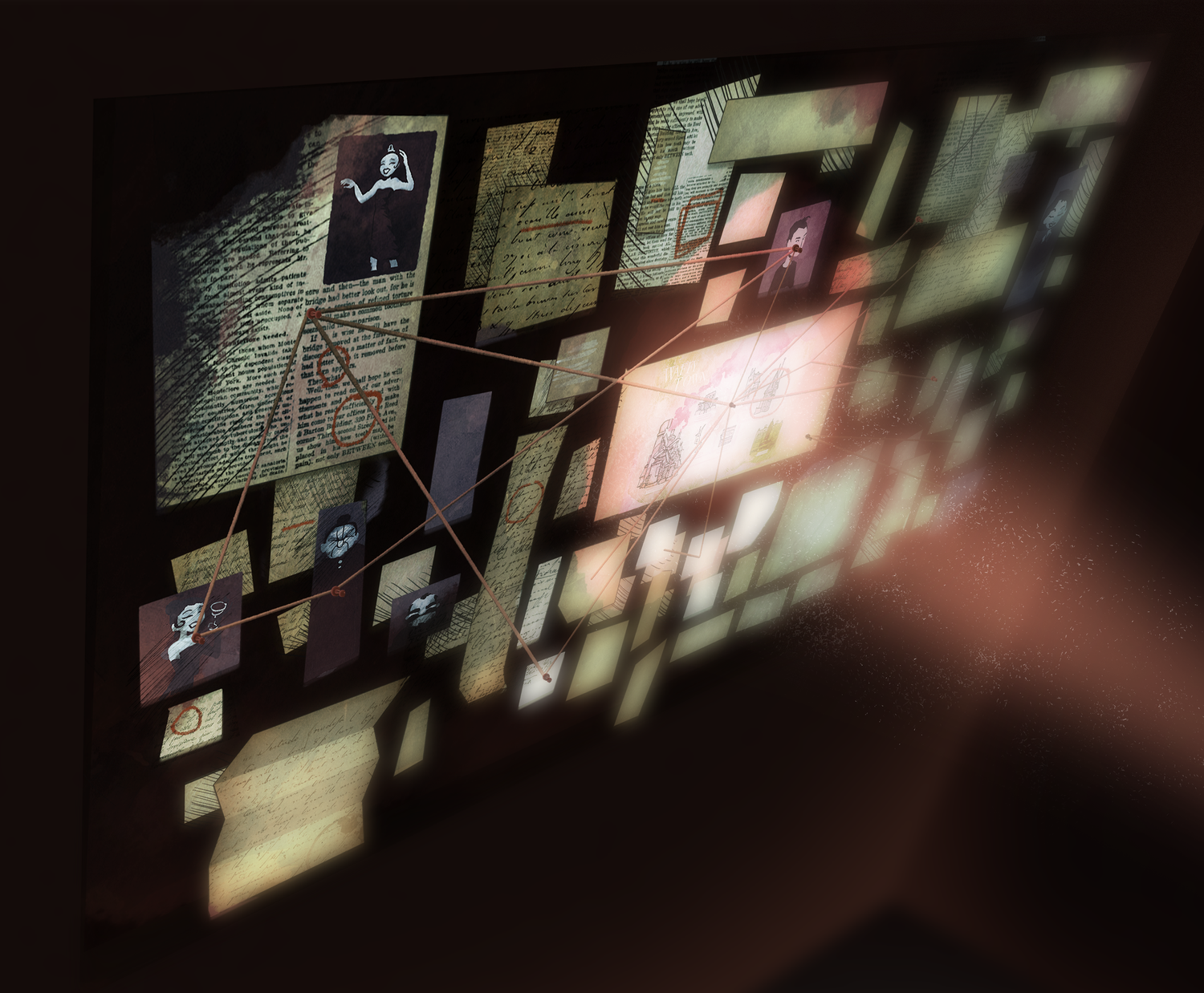Murder Mystery Wall