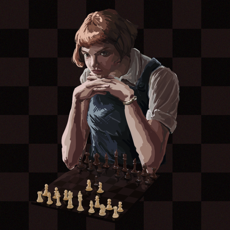Queen's Gambit Painting