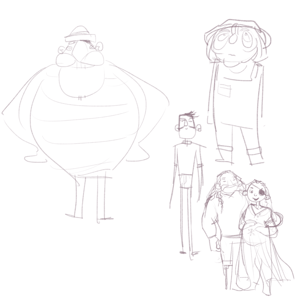 The Crew - Character Design Sketches