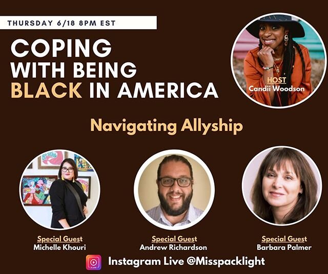 The conversation continues tomorrow! We will sit down and have a open dialogue about allyship.  Joining us will be @michellekhouri Michelle Khouri - Producer and CEO of Frqncy Media, @analyticandrew Andrew Richardson - Analytics Executive, and @topbr