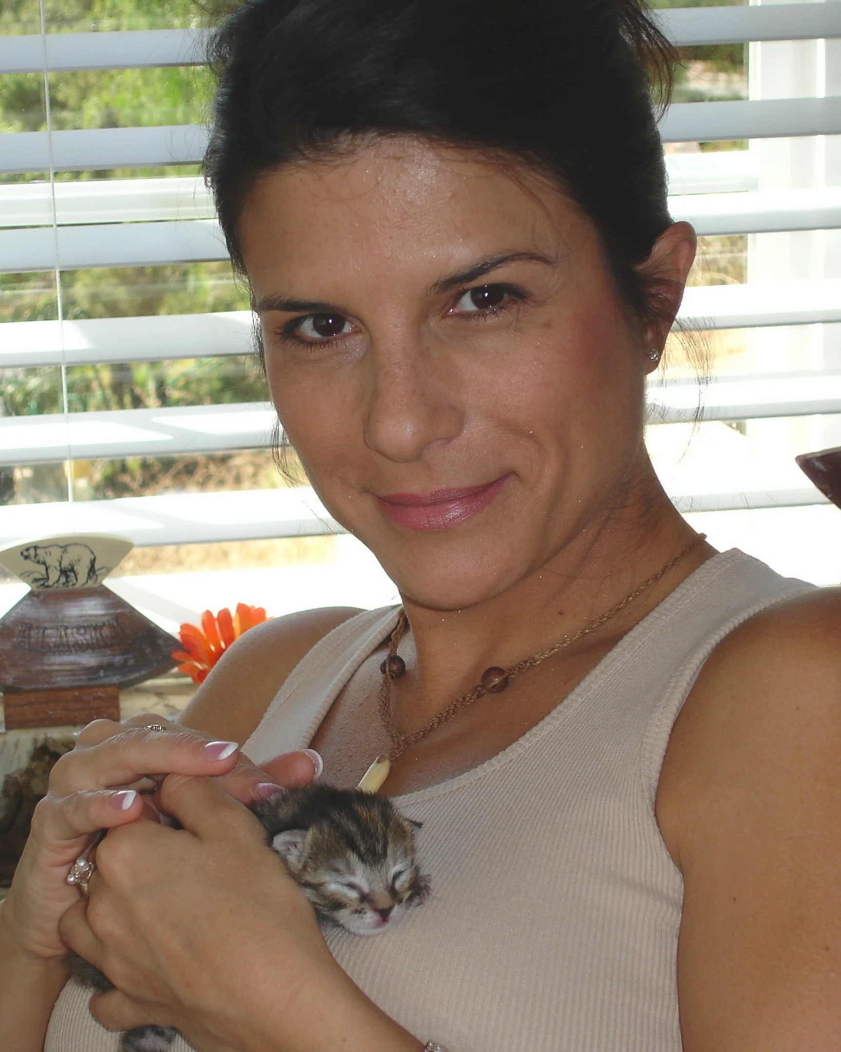 Michele with Baby Hanna 7 days old.