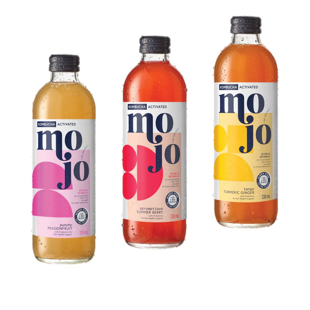 mojo kombucha 330ml mixed flavours — grazegrind