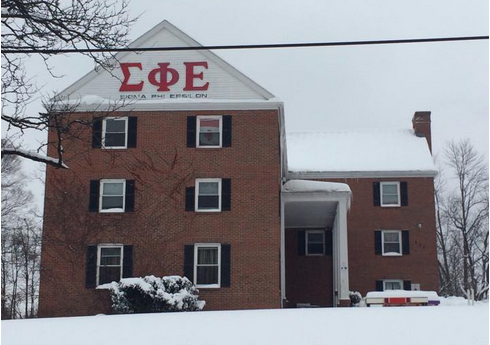 2. Sigma Phi “Sig Ep” Epsilon – This second rate men’s locker room disguised as a mansion can house up to 150 fraternity brothers, just as many pairs of Timberland boots, and twice as many pairs of sweatpants. But under a graceful layer of snow, Sig Ep’s constant reminder of perceived dominance doesn’t look like so menacing…it actually looks kind of…magical.