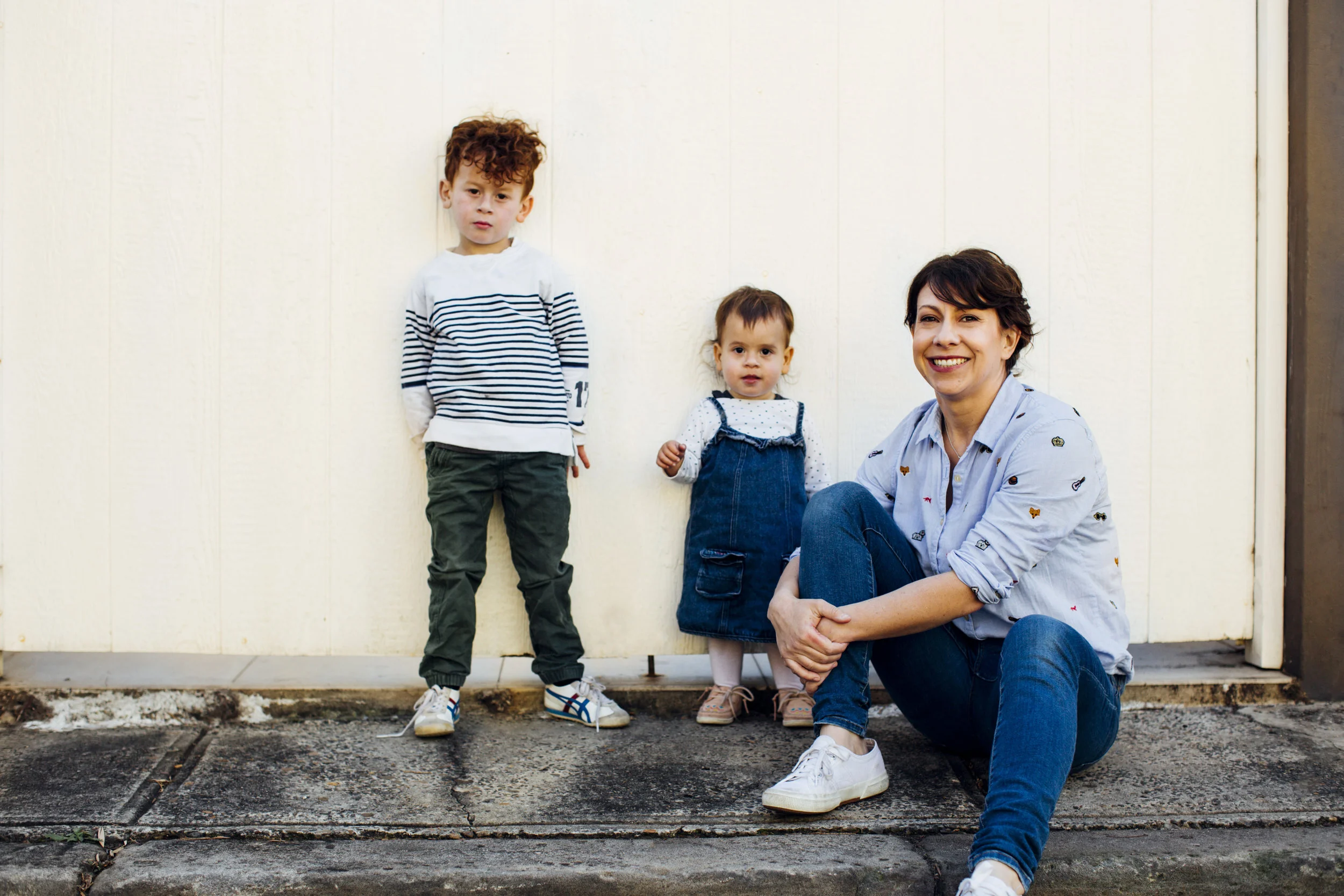 Beck with her children Levi, 5, and Esme, 2. Photo credit: sarah-janeedis.com