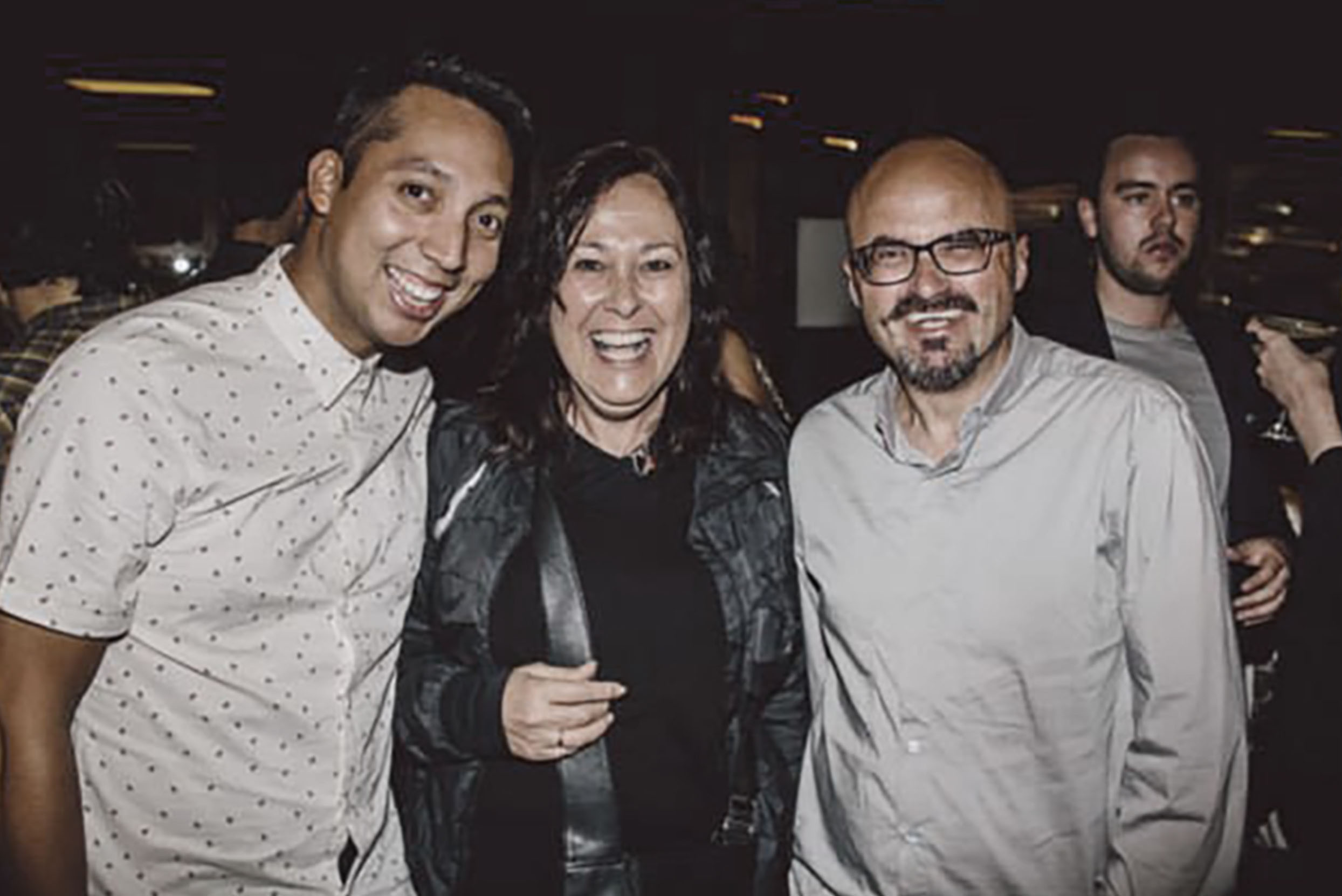 Jackie with RMIT graduate and Goodby Silverstein & Partners ACD Dan Gresch, and Planning Director Eugene Catanzariti.