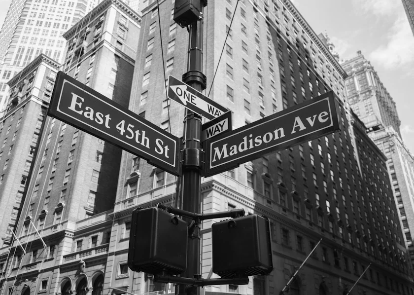 Madison Avenue, where New York ad dreams are made… and shattered.