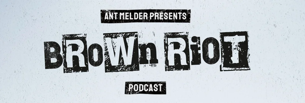 Brown Riot logo by Frankie Molina.